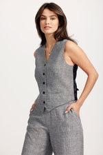 Sophia Tailored Check Waistcoat